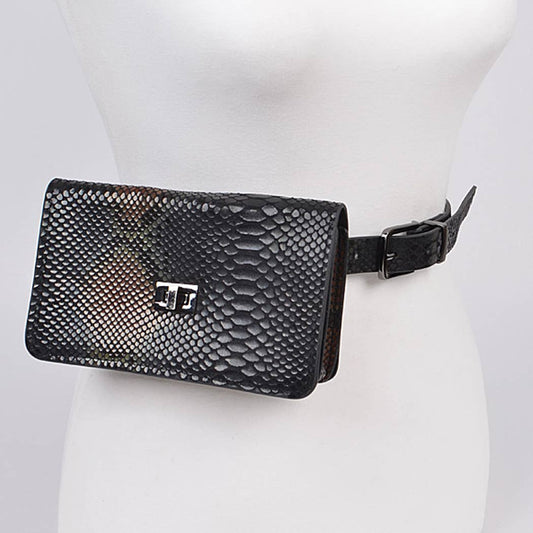 Snakeskin Pouch Belt