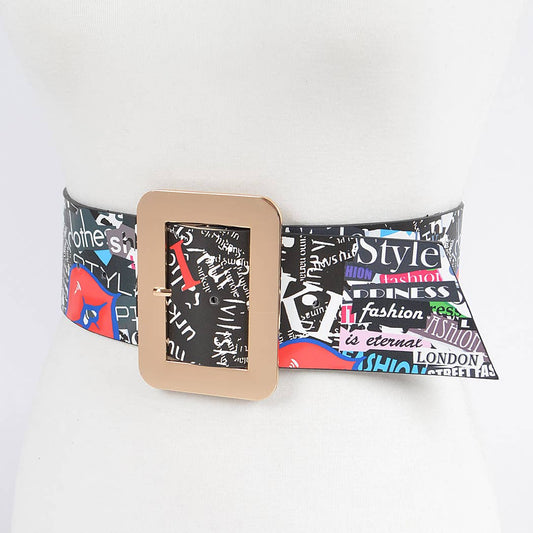 Multi Letter Belt