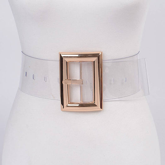 Oversized Transparent Belt