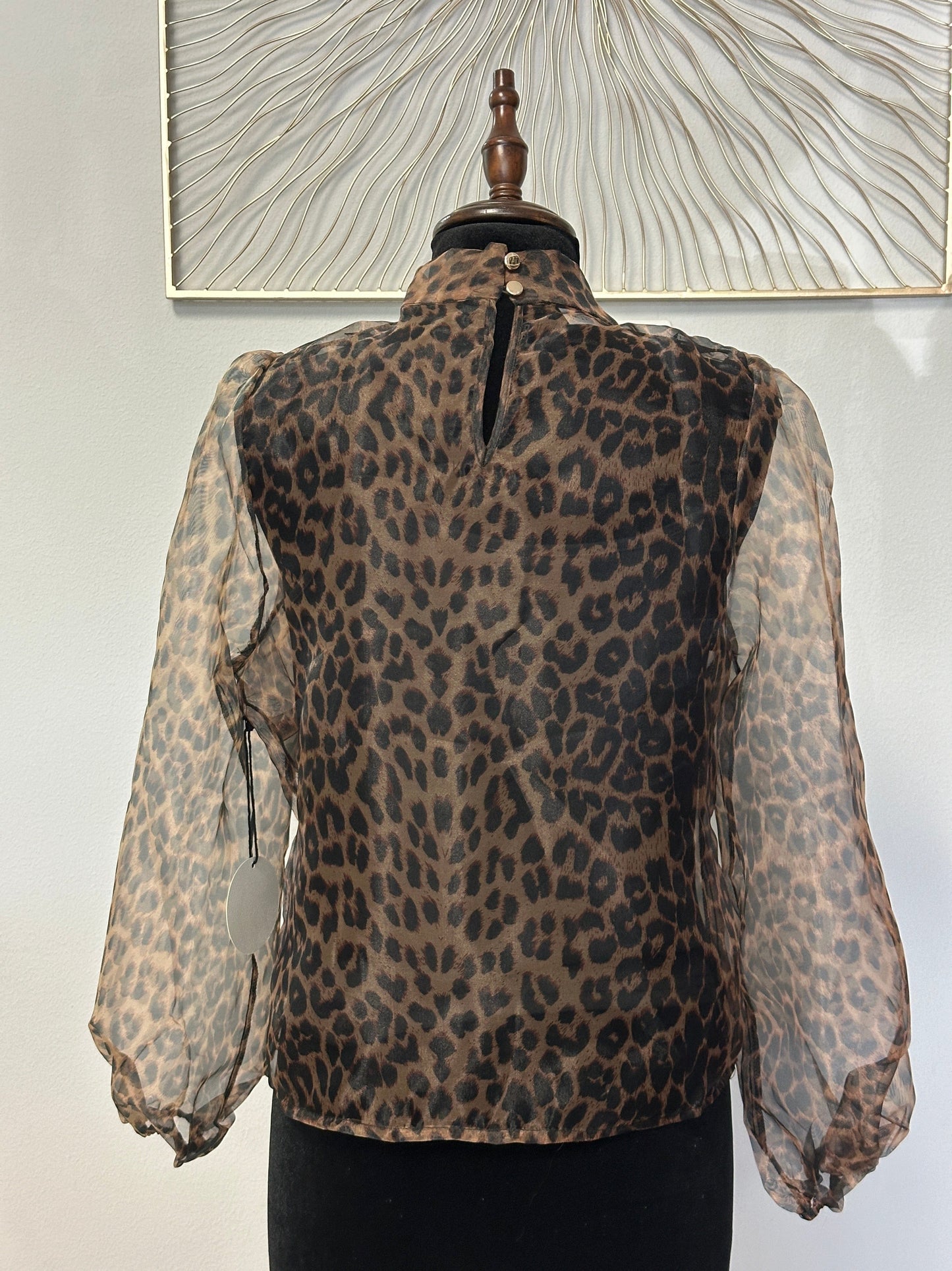 Jane's Organza Leopard Blouse