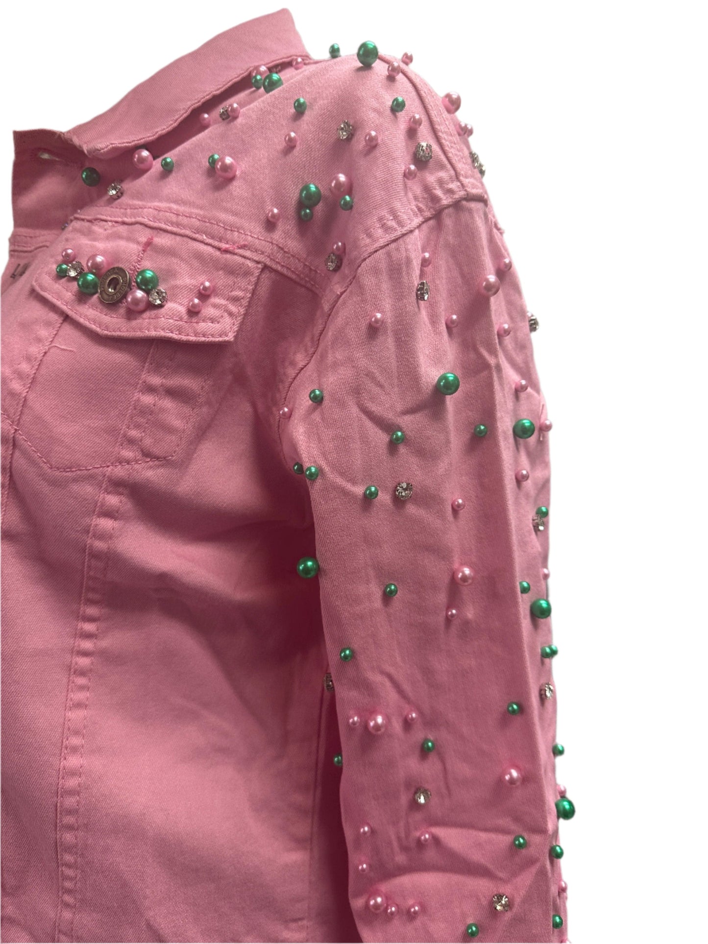 Nisha's Pink Pearl Jacket