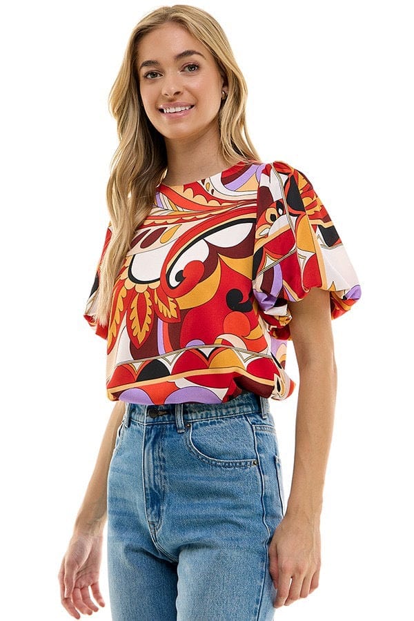 Kaleidoscope Print  Top