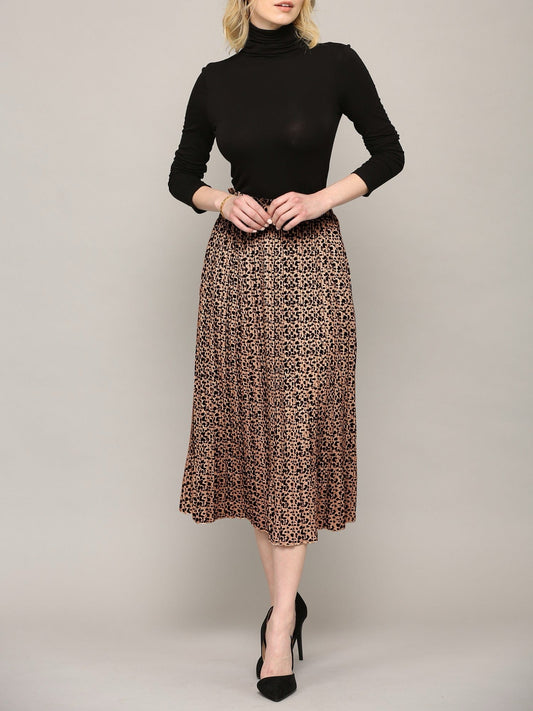 Everyday Pleated Midi Skirt