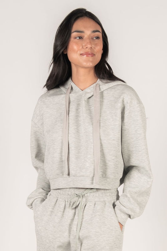 p cill Butter Modal Cropped Hoodie Top