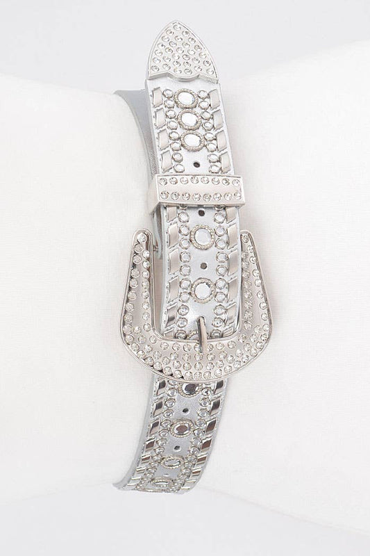 Rhinestone Studded Belt