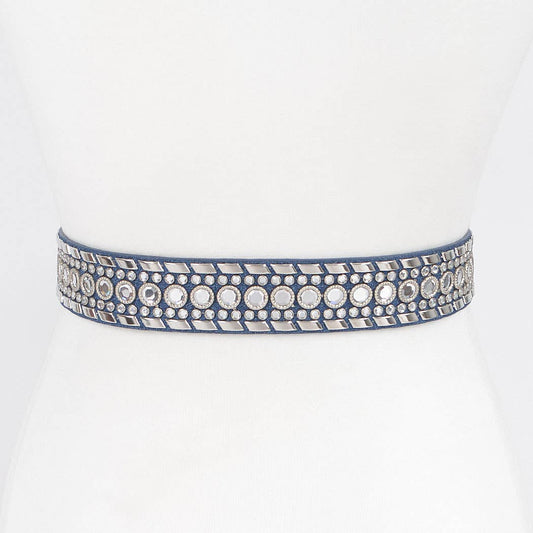 Rhinestone Studded Belt