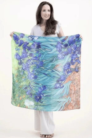 Museum Print Chiffon Scarfs